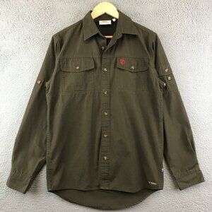 Fjall Raven Shirt Men’s S Green G-1000 Sarek Trekking Button Up Regular Fit